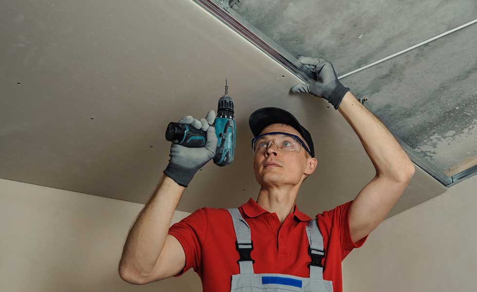 How To Fit A Plasterboard Ceiling Homebuilding Renovating