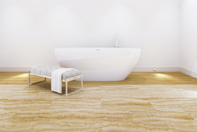 Multipanel flooring click wood effect bath