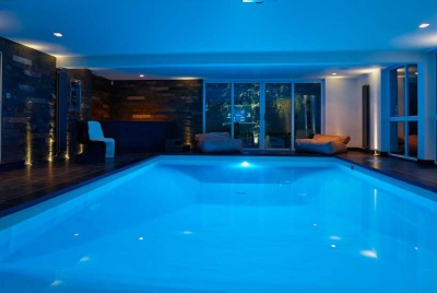Bespoke lighting in a pool room by Lumiere Solutions