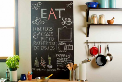 rust-oleum chalk board eat kitchen